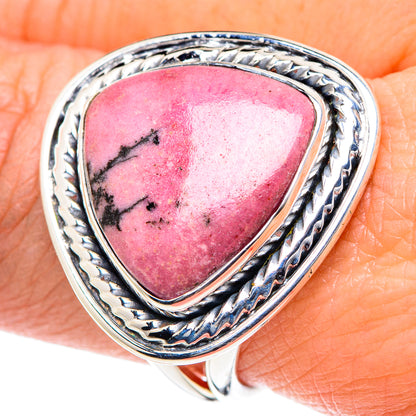 Rhodonite Rings handcrafted by Ana Silver Co - RING93584