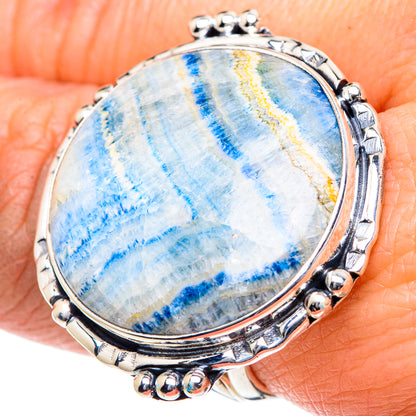 Blue Scheelite Rings handcrafted by Ana Silver Co - RING93586