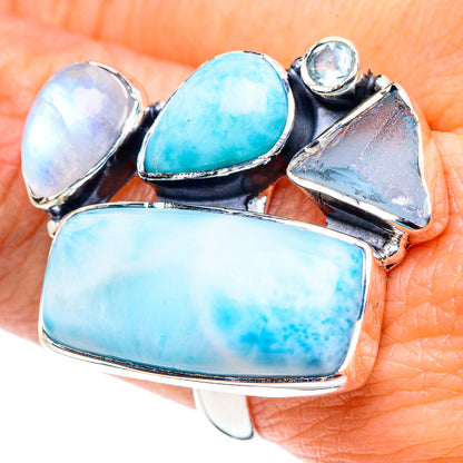 Larimar Rings handcrafted by Ana Silver Co - RING93587