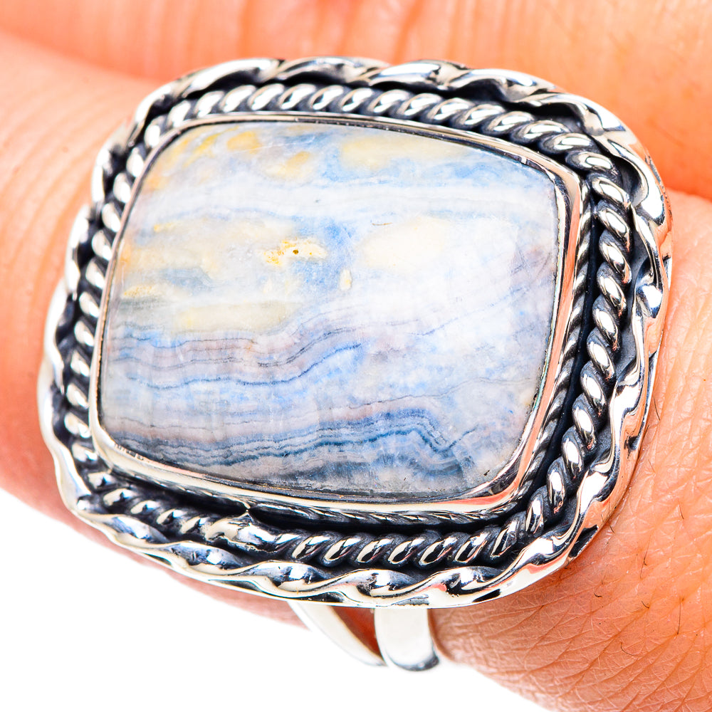 Blue Scheelite Rings handcrafted by Ana Silver Co - RING93589