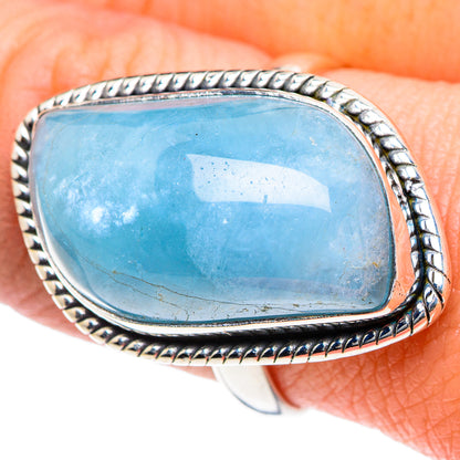 Aquamarine Rings handcrafted by Ana Silver Co - RING93594