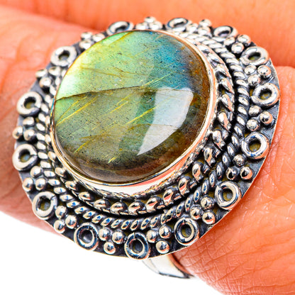 Labradorite Rings handcrafted by Ana Silver Co - RING93601