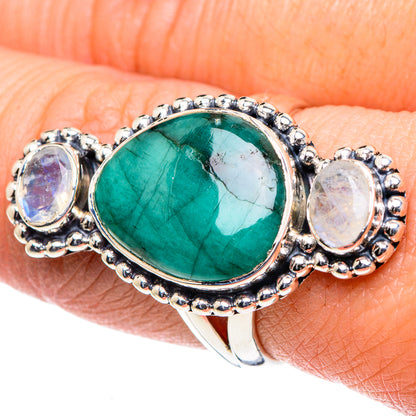 Chrysoprase Rings handcrafted by Ana Silver Co - RING93602