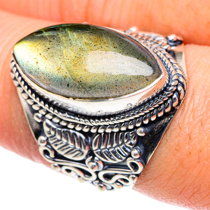 Labradorite Rings handcrafted by Ana Silver Co - RING93603