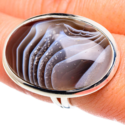 Botswana Agate Rings handcrafted by Ana Silver Co - RING93604