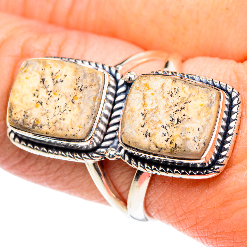 Germany Psilomelane Dendrite Rings handcrafted by Ana Silver Co - RING93611