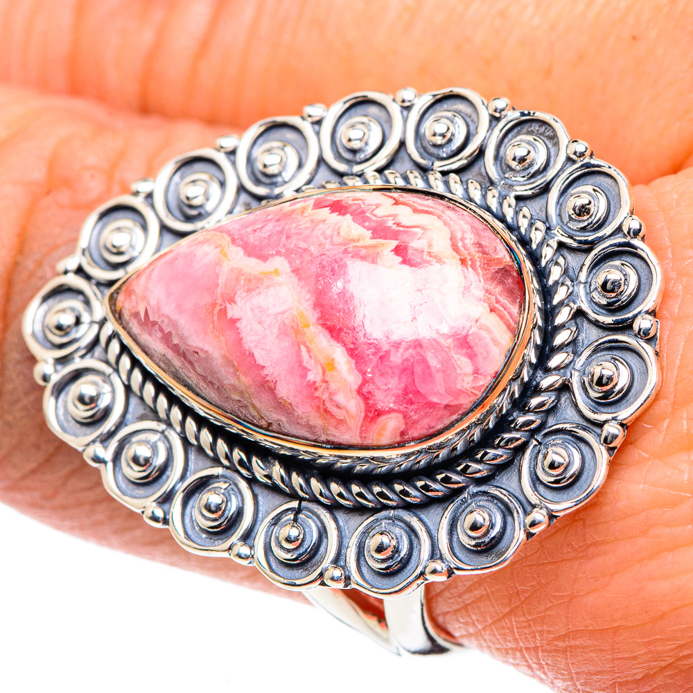 Rhodochrosite Rings handcrafted by Ana Silver Co - RING93615