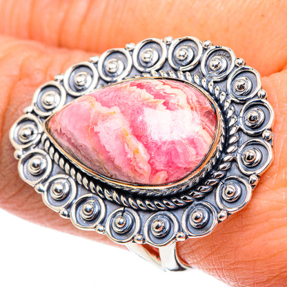 Rhodochrosite Rings handcrafted by Ana Silver Co - RING93615