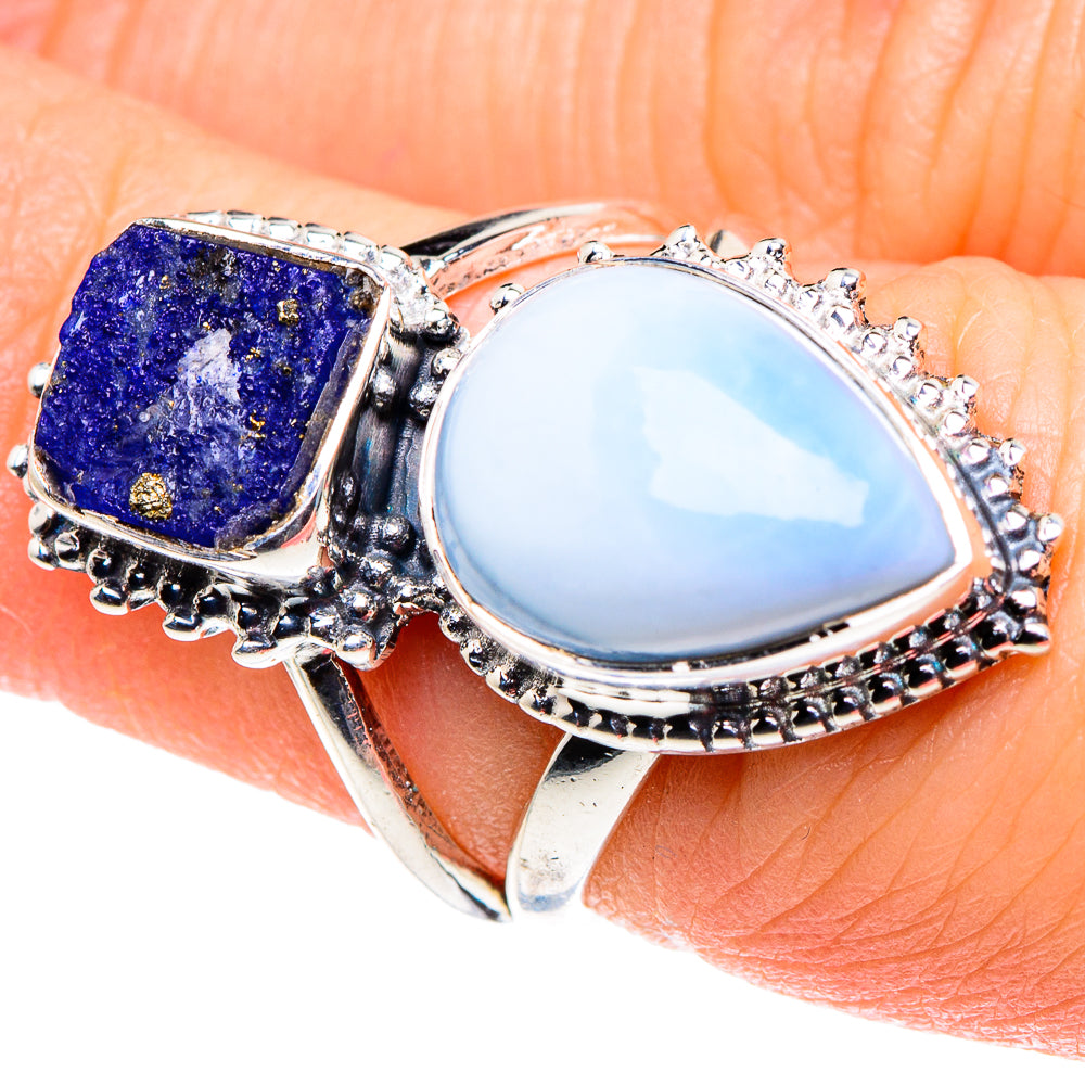 Larimar Rings handcrafted by Ana Silver Co - RING93633