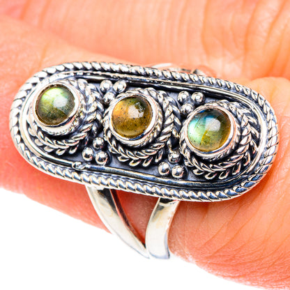 Labradorite Rings handcrafted by Ana Silver Co - RING93634