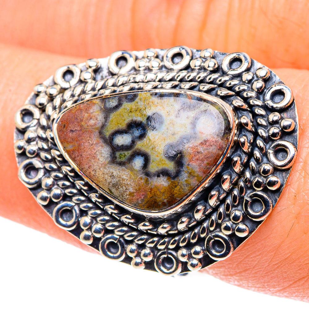 Ocean Jasper Rings handcrafted by Ana Silver Co - RING93639