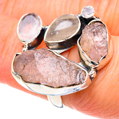 Rose Quartz Rings handcrafted by Ana Silver Co - RING93642
