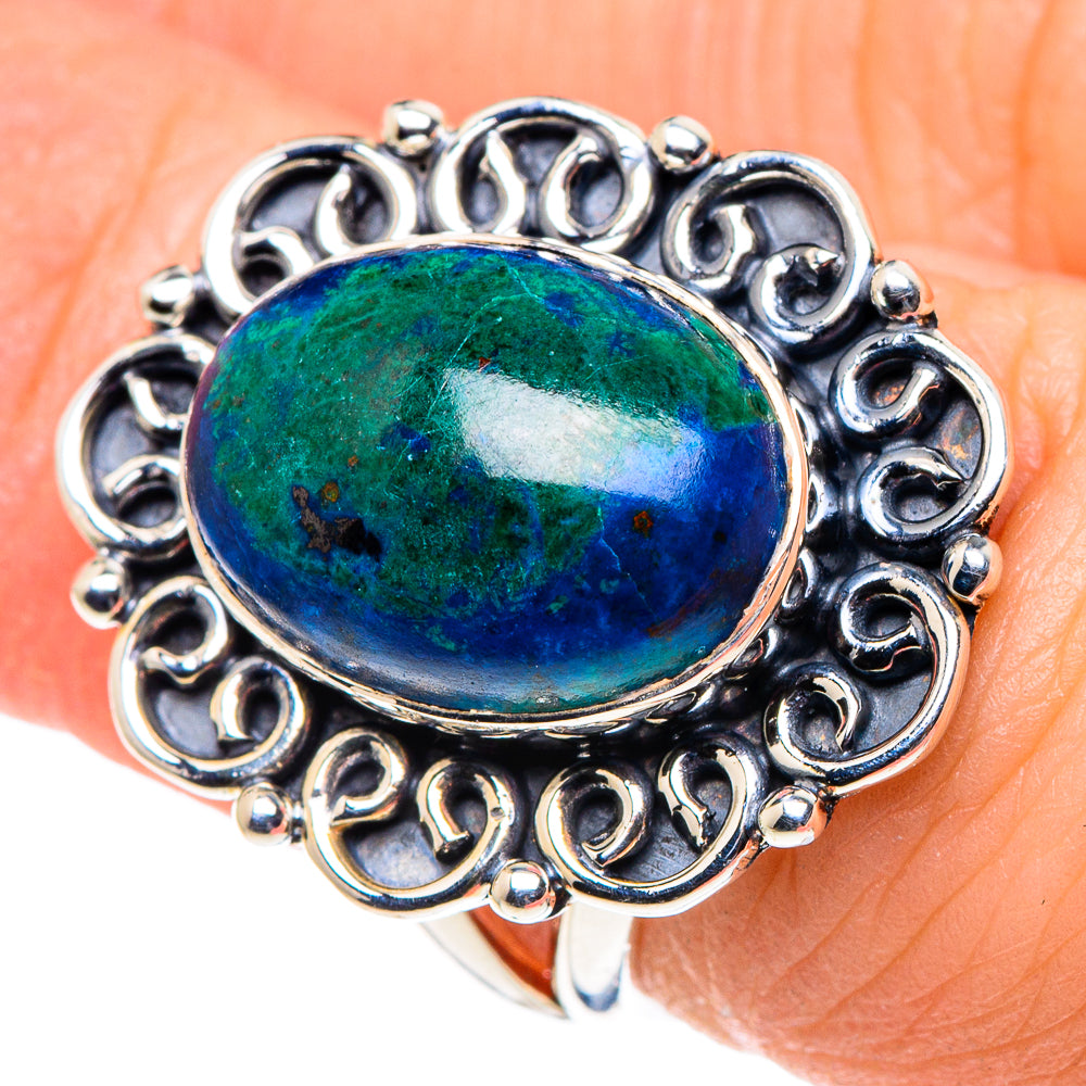 Chrysocolla Rings handcrafted by Ana Silver Co - RING93652