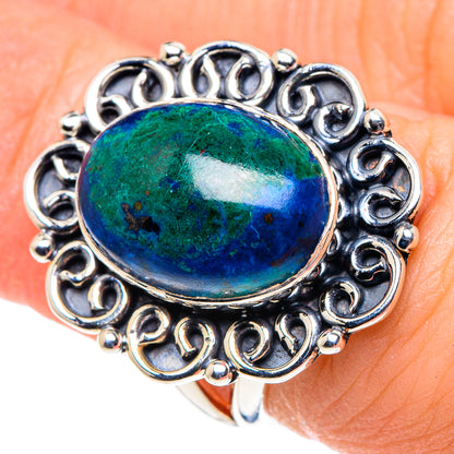 Chrysocolla Rings handcrafted by Ana Silver Co - RING93652