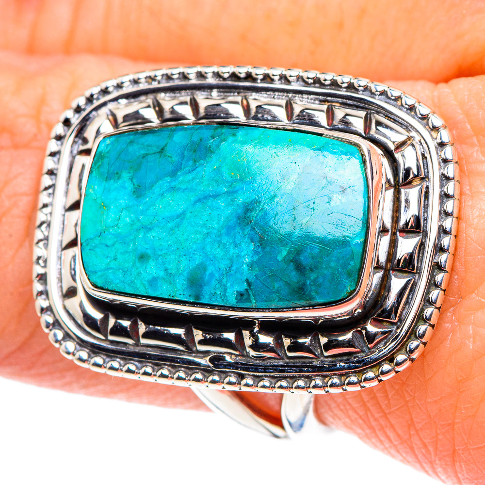 Chrysocolla Rings handcrafted by Ana Silver Co - RING93662
