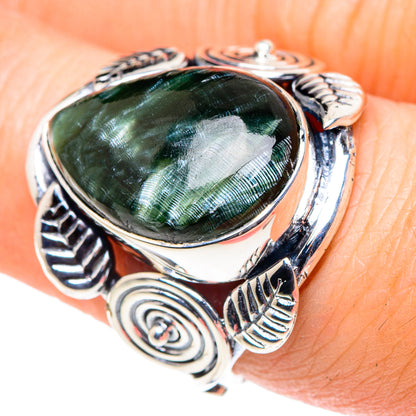 Seraphinite Rings handcrafted by Ana Silver Co - RING93666