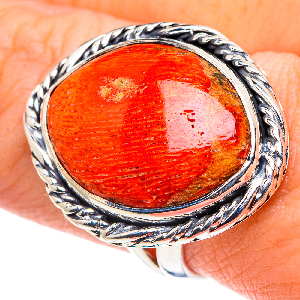 Sponge Coral Rings handcrafted by Ana Silver Co - RING93670