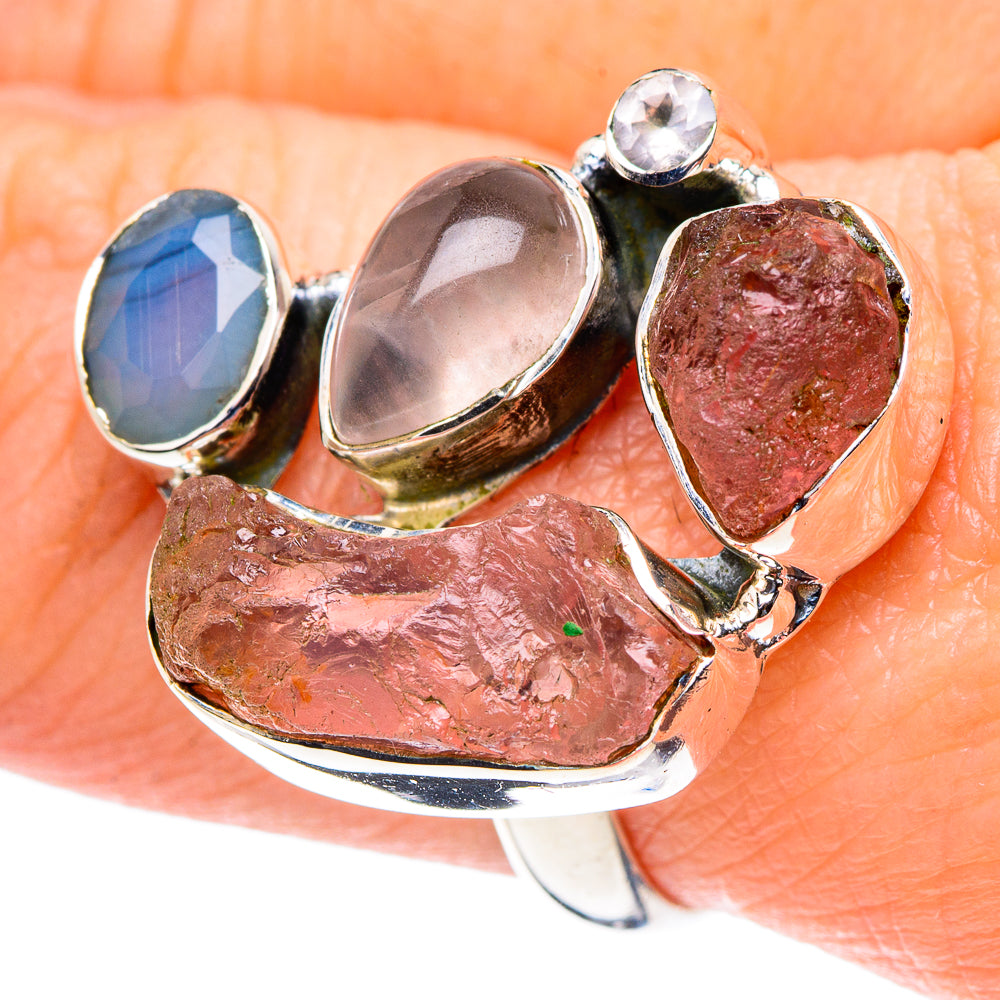 Rose Quartz Rings handcrafted by Ana Silver Co - RING93673