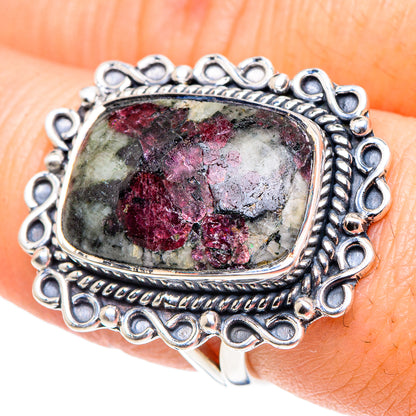 Russian Eudialyte Rings handcrafted by Ana Silver Co - RING93674