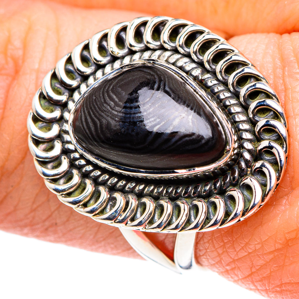 Psilomelane Rings handcrafted by Ana Silver Co - RING93680