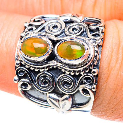 Ethiopian Opal Rings handcrafted by Ana Silver Co - RING93684