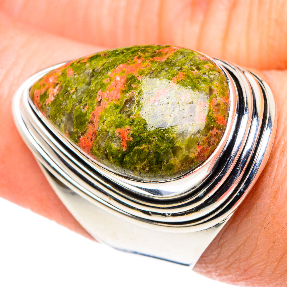 Unakite Rings handcrafted by Ana Silver Co - RING93692