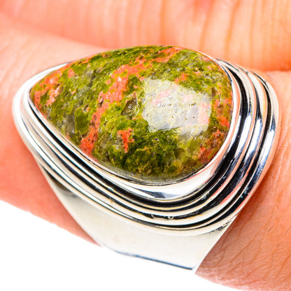 Unakite Rings handcrafted by Ana Silver Co - RING93692