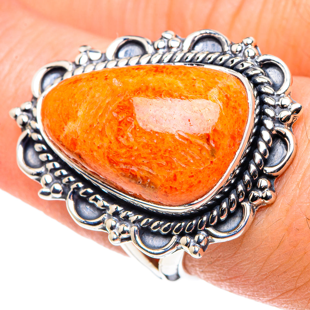 Sponge Coral Rings handcrafted by Ana Silver Co - RING93697