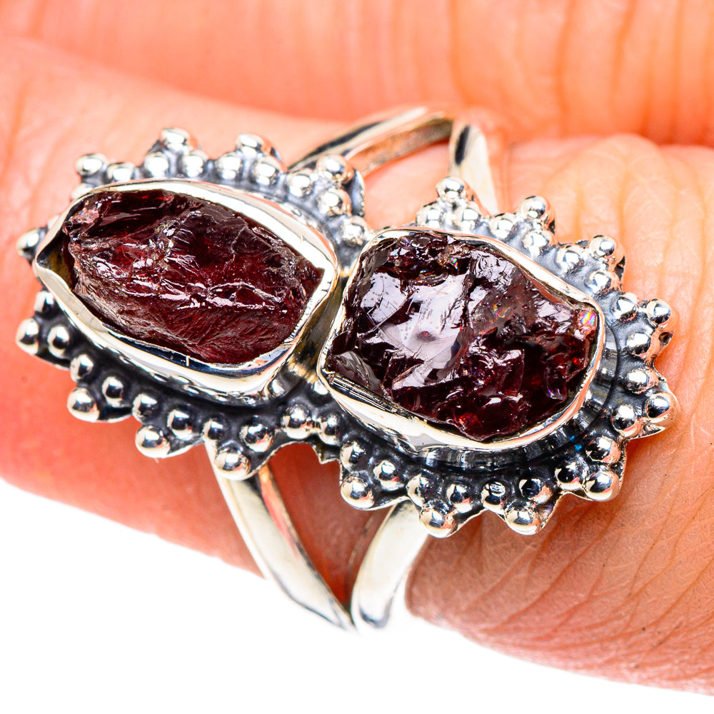 Garnet Rings handcrafted by Ana Silver Co - RING93702