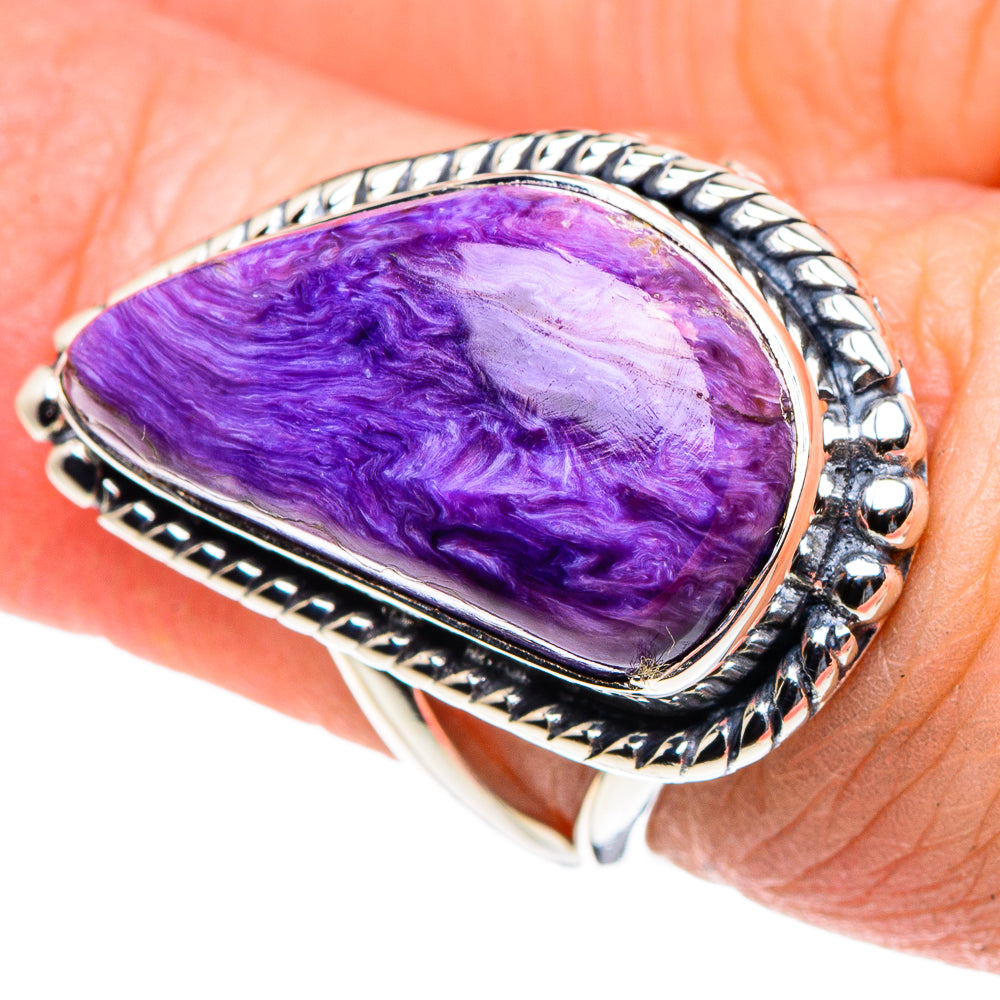Charoite Rings handcrafted by Ana Silver Co - RING93703