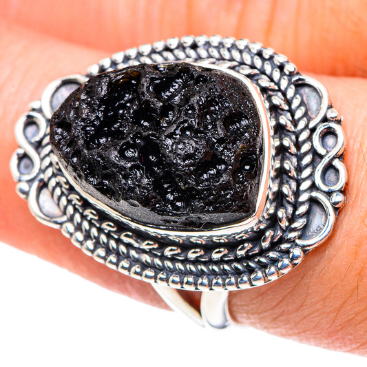 Tektite Rings handcrafted by Ana Silver Co - RING93705