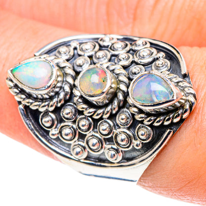 Ethiopian Opal Rings handcrafted by Ana Silver Co - RING93710