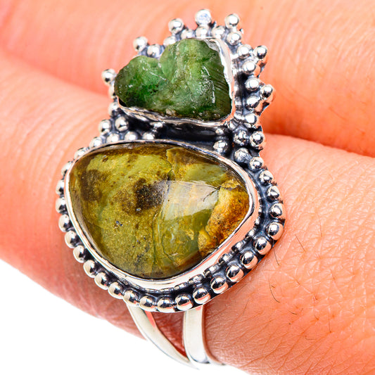 Rainforest Jasper Rings handcrafted by Ana Silver Co - RING93719