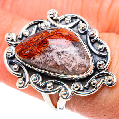 Crazy Lace Agate Rings handcrafted by Ana Silver Co - RING93722