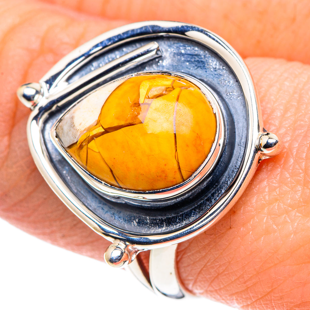 Brecciated Mookaite Rings handcrafted by Ana Silver Co - RING93724