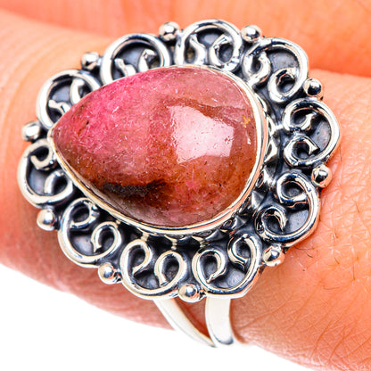 Rhodonite Rings handcrafted by Ana Silver Co - RING93726