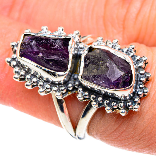 Cacoxenite Amethyst Rings handcrafted by Ana Silver Co - RING93730