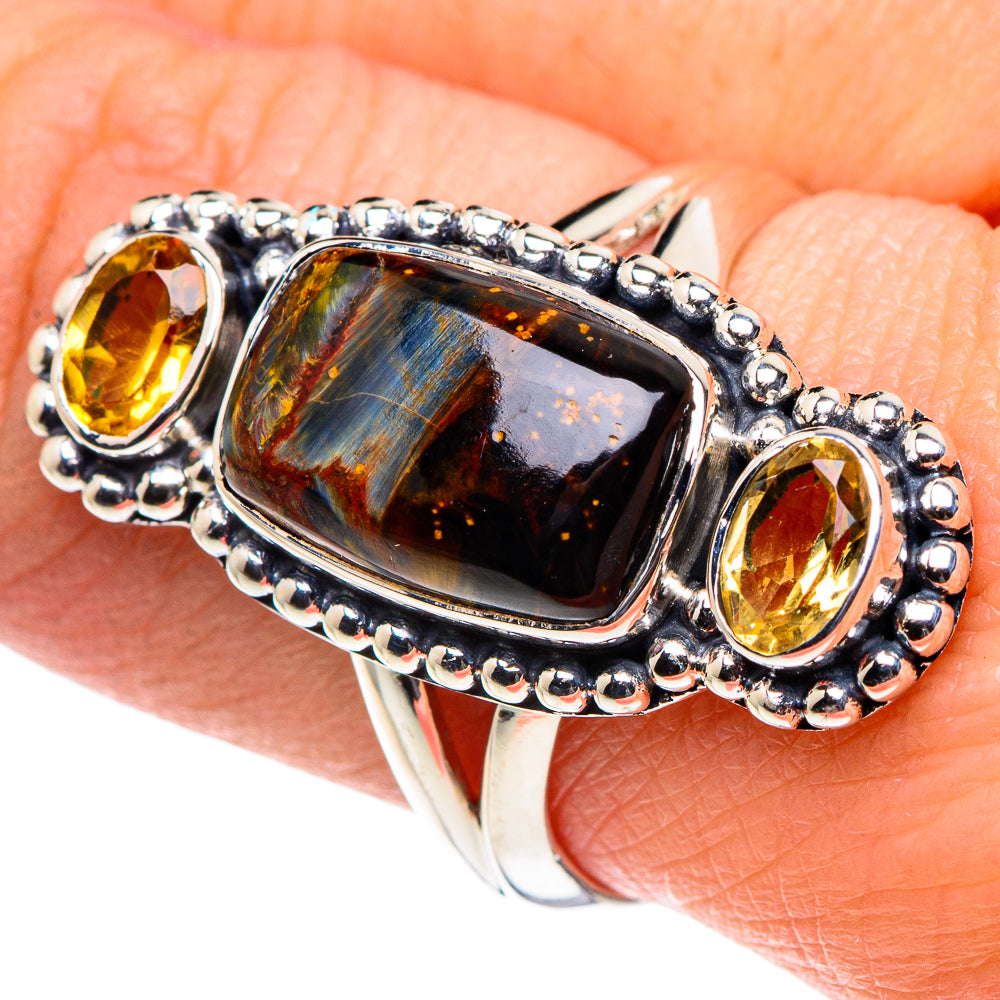Pietersite Rings handcrafted by Ana Silver Co - RING93733