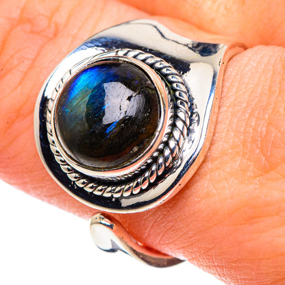 Labradorite Rings handcrafted by Ana Silver Co - RING93739