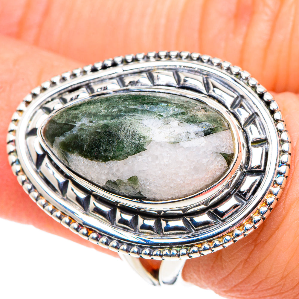 Seraphinite Rings handcrafted by Ana Silver Co - RING93743