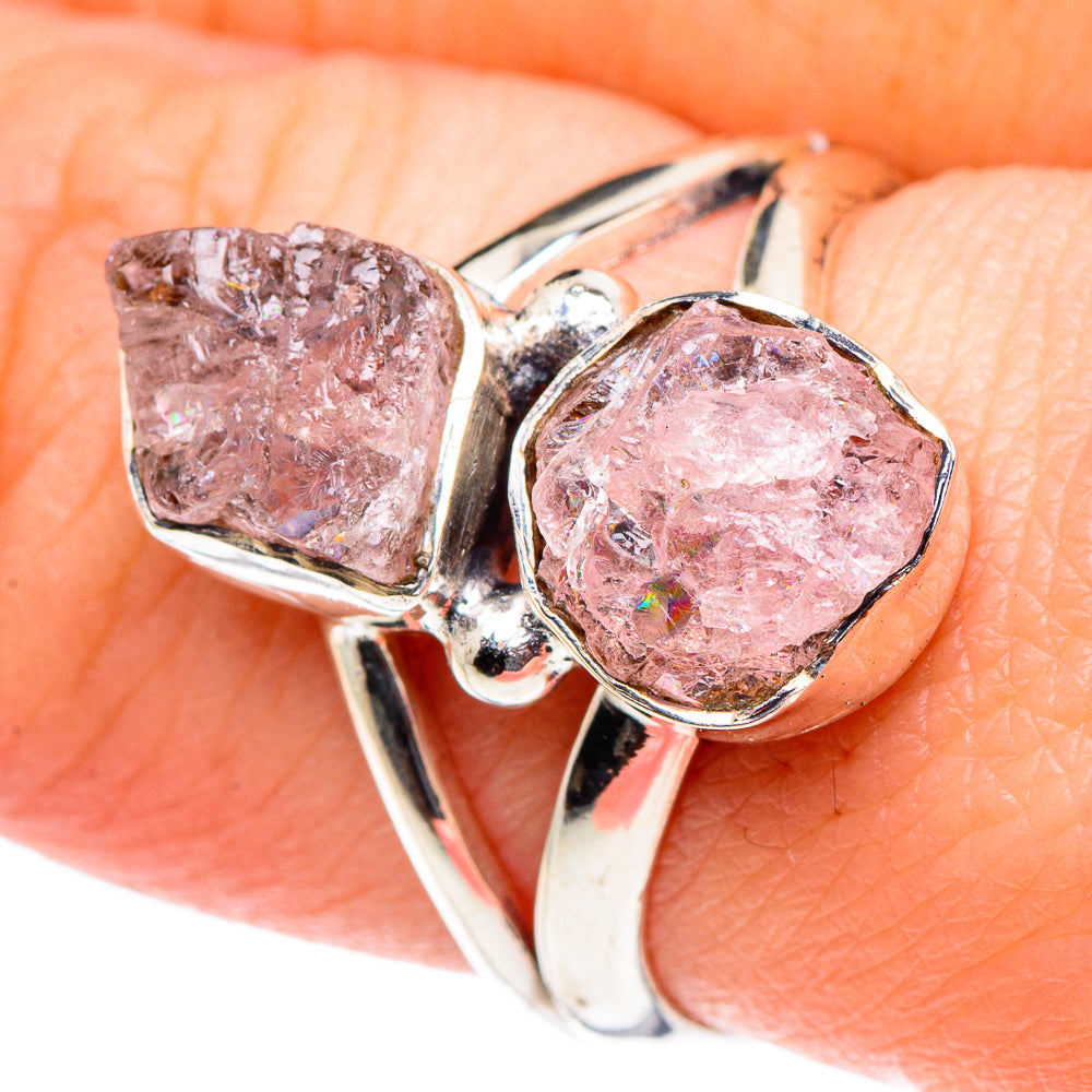 Rose Quartz Rings handcrafted by Ana Silver Co - RING93750