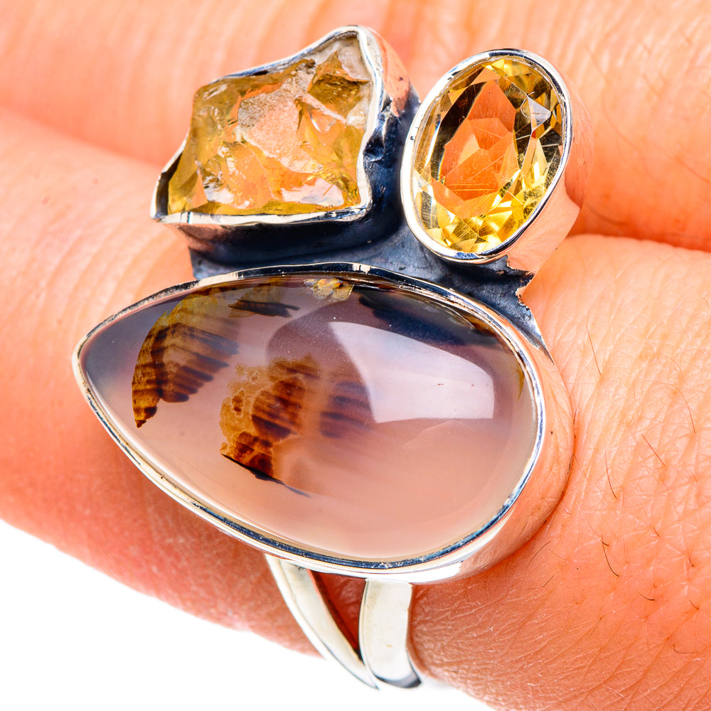 Montana Agate Rings handcrafted by Ana Silver Co - RING93754