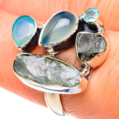 Aquamarine Rings handcrafted by Ana Silver Co - RING93761