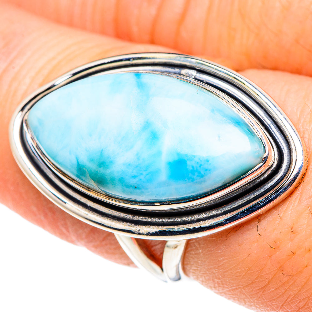 Larimar Rings handcrafted by Ana Silver Co - RING93763