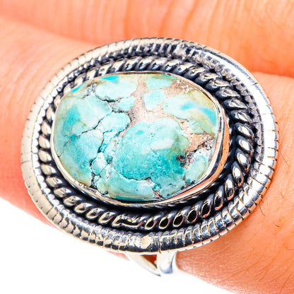 Tibetan Turquoise Rings handcrafted by Ana Silver Co - RING93764