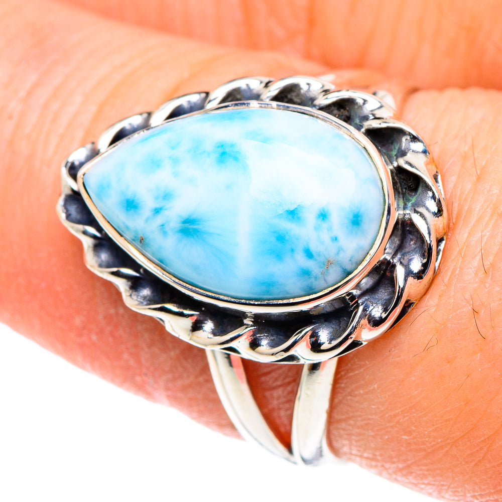 Larimar Rings handcrafted by Ana Silver Co - RING93765