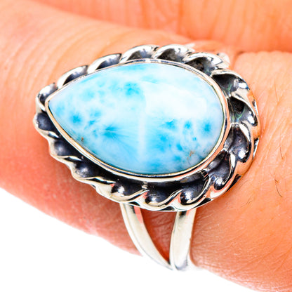 Larimar Rings handcrafted by Ana Silver Co - RING93765