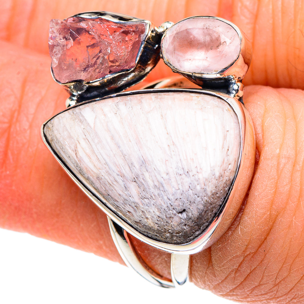 Scolecite Rings handcrafted by Ana Silver Co - RING93770
