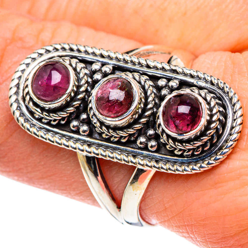 Pink Tourmaline Rings handcrafted by Ana Silver Co - RING93772