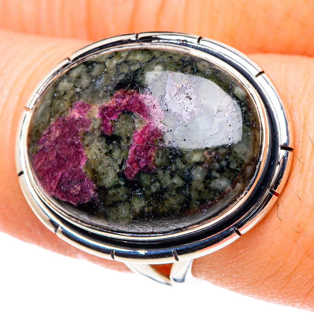 Russian Eudialyte Rings handcrafted by Ana Silver Co - RING93773